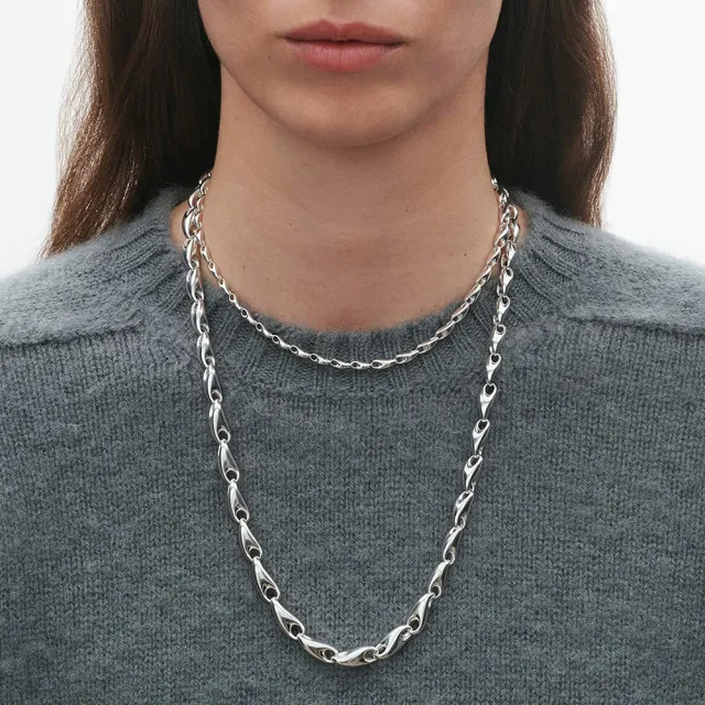【Georg Jensen 喬治傑生】REFLECT 項鍊(純銀)