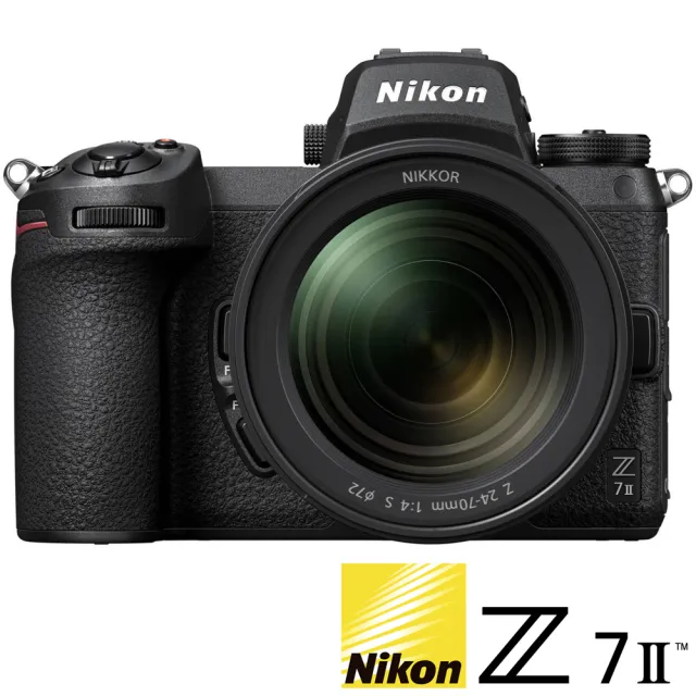 【Nikon 尼康】Z7II Z7M2 KIT 附 Z 24-70mm F4S(公司貨 全片幅無反微單眼相機 直播 Z72)