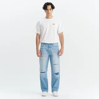 【LEVIS】SILVERTAB™ 銀標系列 WIDE LEG 男款 中腰牛仔褲 寬鬆直筒牛仔褲 熱賣單品 002XT-0003