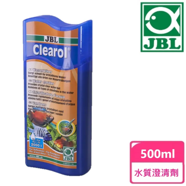 【JBL 臻寶】Clearol 水質澄清劑 1:4 500ml(水質調理 水質澄清計 水質處理)