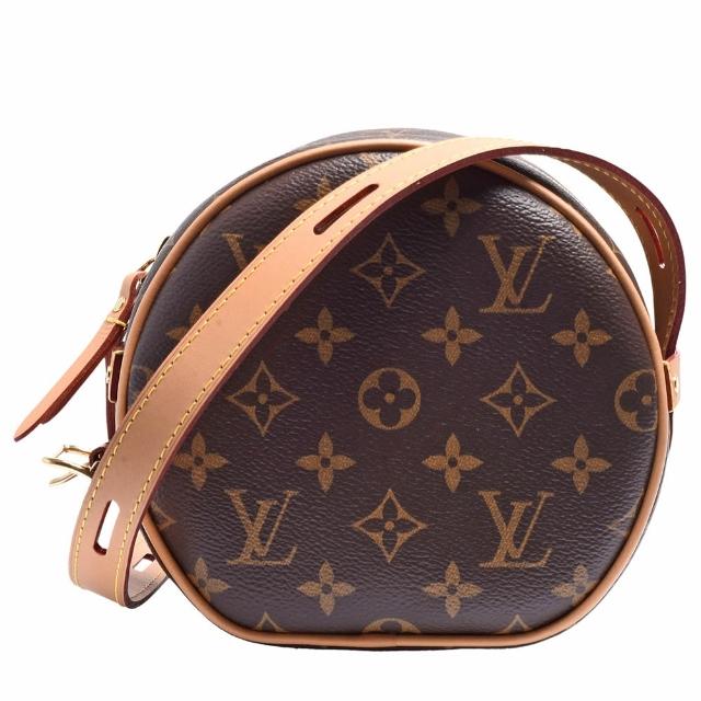 LV LOUIS VUITTON路易威登 M45578 經典 BOITE CHAPEAU SOUPLE PM 系列 Monogram 帆布斜背圓餅包