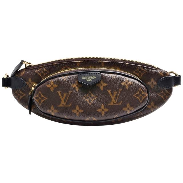 全新 LOUIS VUITTON 路易威登 M14806 Keepit 系列斜揹包，採用經典 Monogram 印花帆布與牛皮拼接設計，橢圓造型簡約時尚，適合日常出勤與休閒搭配。咖啡色系沉穩優雅，配有原廠防塵套與包裝盒，背帶長約98cm（可調整），輕便實用，為女性時尚通勤增添品味。