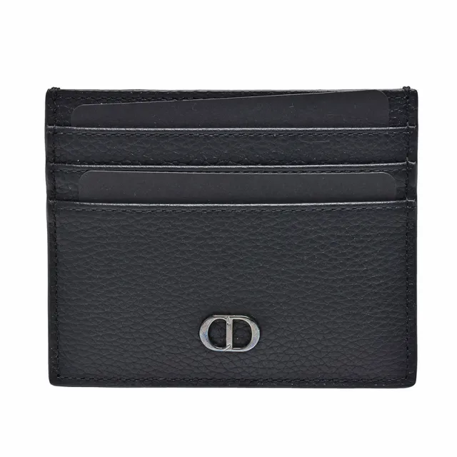 【Dior 迪奧】經典CD LOGO小牛皮萬用卡夾(黑色2ESCH135CDI_H00N)