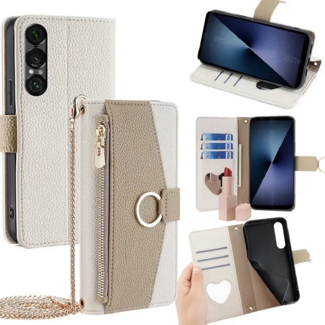 【ACE_CASE】Sony Xperia 1 VII 五金圈翻蓋斜背多功能插卡拉鏈錢夾防摔殼手機殼保護套