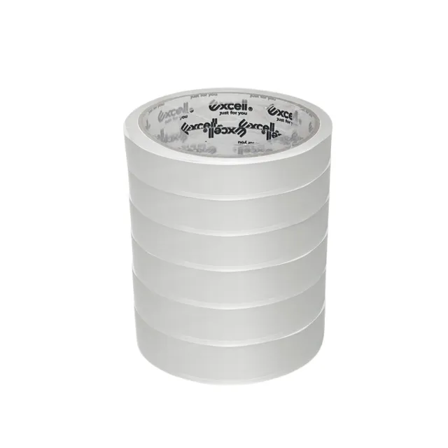 【Excell.tw】6捲｜透明超黏OPP文具膠帶 18mm*40y(透明膠帶_36M)
