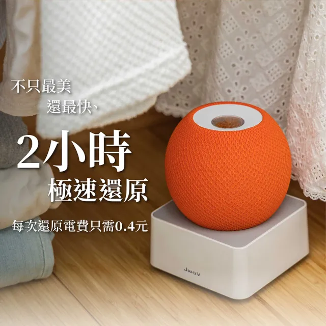 【JWAY】美學綠能無線除濕器2小時還原 1組+4除濕盒 JY-DH327-5(小型除濕袋 除濕劑 衣櫃除溼 父親節)