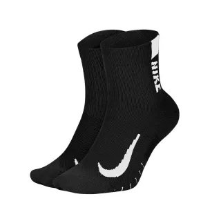 【NIKE 耐吉】男女中筒運動襪-二雙入-DRI-FIT 襪子 訓練 慢跑(SX7556-010)