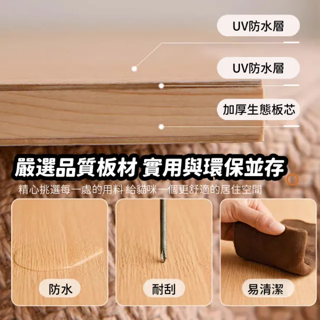 【kurumapop】貓咪別墅-大面寬款(豪華貓櫃 貓籠 全景大貓屋 貓窩 貓房子 貓公寓)