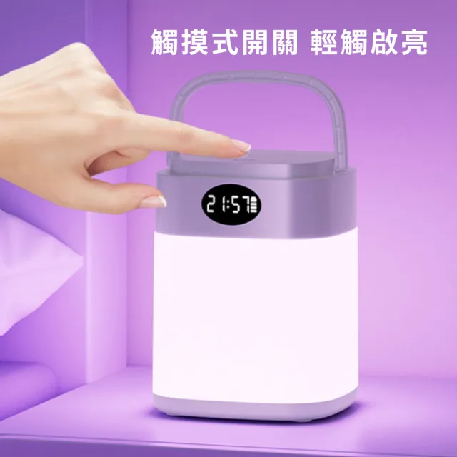 LED護眼床頭燈 可遙控檯燈 智能定時 觸控七彩夜燈 無線遙控檯燈 氛圍燈  新年禮物(手提/壁掛/桌面)