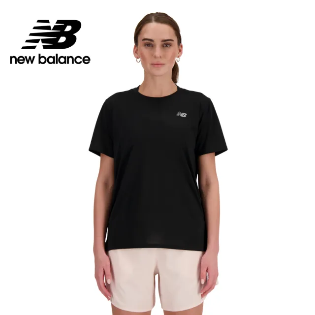 【NEW BALANCE】NB 涼感透氣短袖上衣_WT41222BK_女性_黑色(美版 版型偏大)