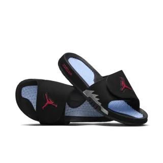 【NIKE 耐吉】運動鞋 拖鞋 男鞋 JORDAN HYDRO V RETRO 黑色 喬丹 魔鬼氈(555501061)