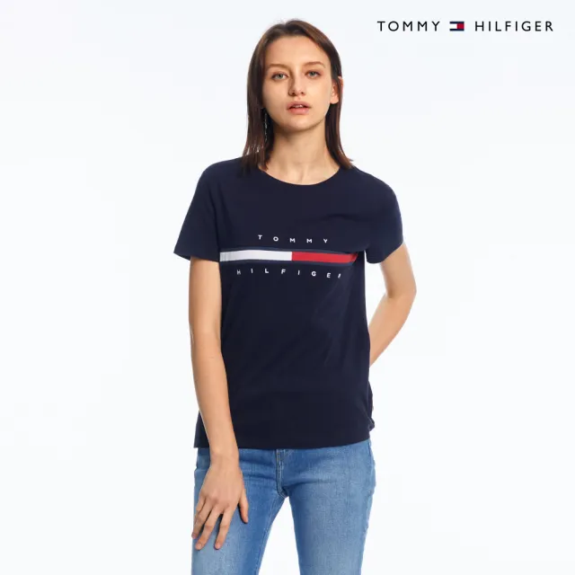【TOMMY HILFIGER】官方旗艦館 W TINA MADISON TEE_藍色