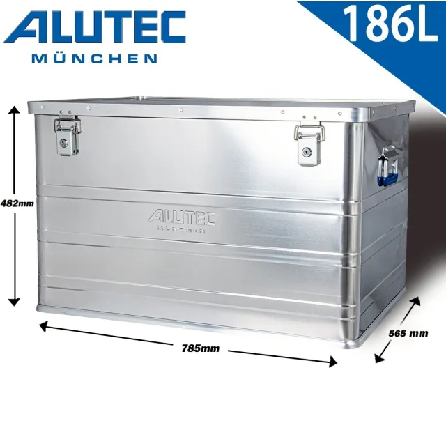 【德國ALUTEC】輕量化鋁箱 收納箱 工具箱 露營收納-186L