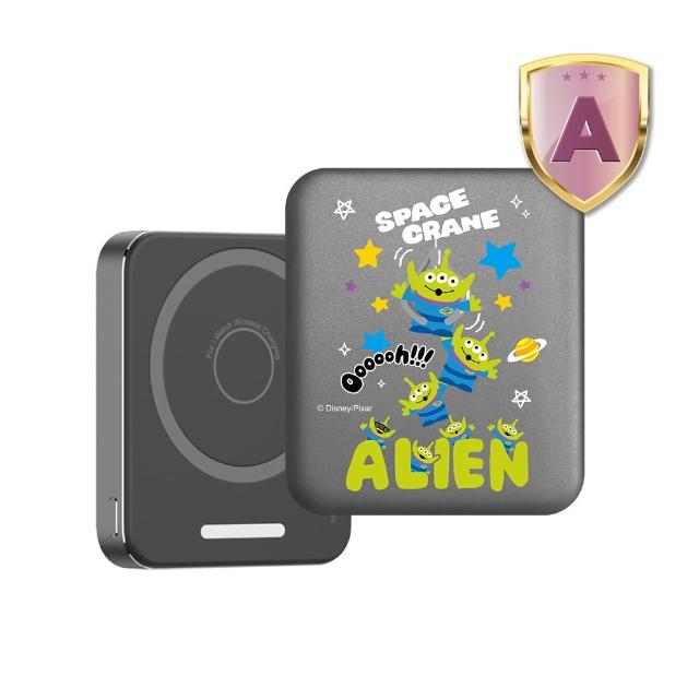 【Disney 迪士尼】手錶磁吸三合一魔方行動電源 5000mAh (三眼怪/P-174)