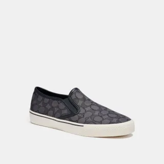 【COACH】蔻馳官方直營 男士滑板運動鞋 休閒鞋 布鞋-黑色(C8958)