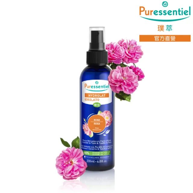 【Puressentiel 璞萃】大馬士革玫瑰純露花水/化妝水 200ml(Ecocert有機認證)