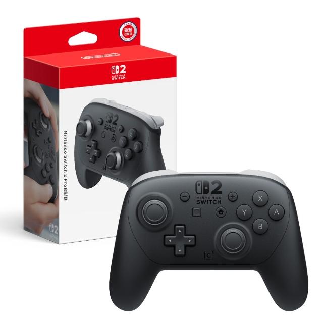 【Nintendo 任天堂】NS2 Switch 2 黑灰色 Pro 控制器 手把(台灣公司貨)