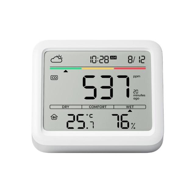 【SwitchBot】Meter Pro CO2 溫溼度感測器(溫濕度/桌上時鐘/環境感測/二氧化碳感測/空氣偵測)