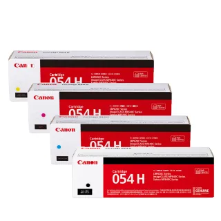 【Canon】官方直營 CRG-054H BK/C/M/Y 原廠高容量四色碳粉匣(適用機型：MF642Cdw/MF644Cdw)
