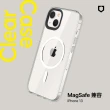 【RHINOSHIELD 犀牛盾】iPhone 全系列 Clear MagSafe兼容磁吸透明手機殼(相機鍵按鈕/開孔版)