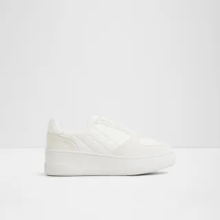 【ALDO】DEEVALE-率性素色菱格厚底休閒鞋-女鞋(白色)