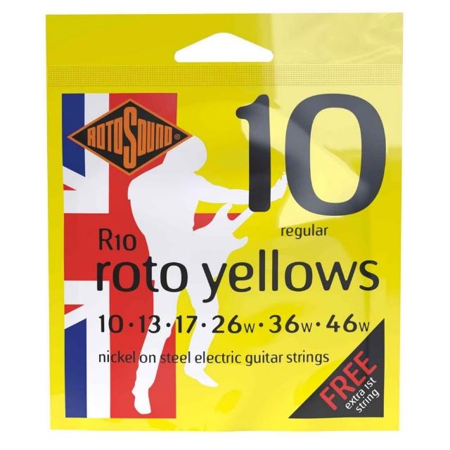 【ROTOSOUND】電吉他弦 Roto Yellows 鎳合金 0942 1046 加送一條第一弦(原廠公司貨 商品保固有保障)
