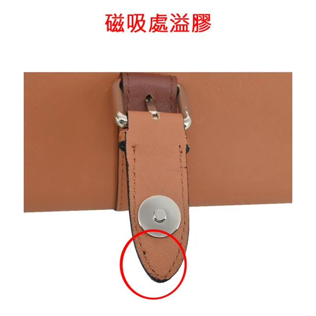 【LA BAGAGERIE】Bastille系列防刮牛皮皮帶翻蓋斜背包(棕/展示品)