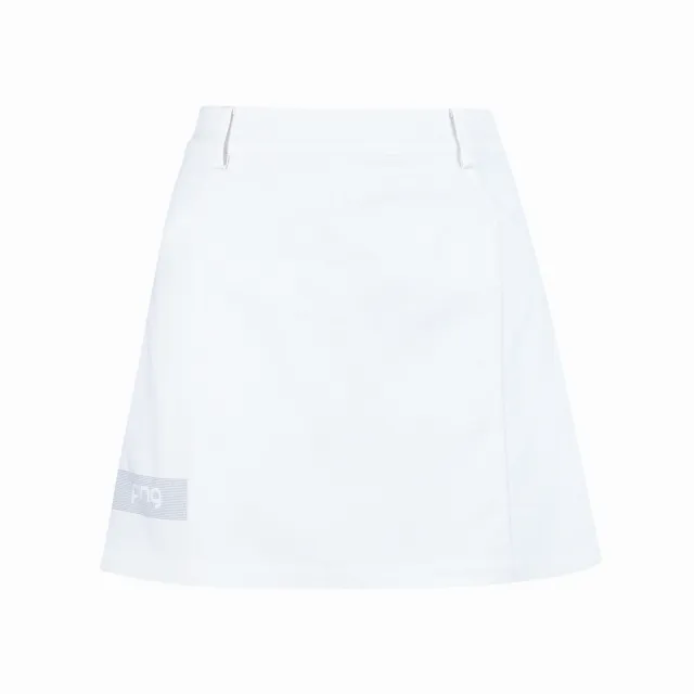 【PING】女款LOGO後貼口袋高爾夫短裙-白(GOLF/高爾夫短裙/RD25110-87)