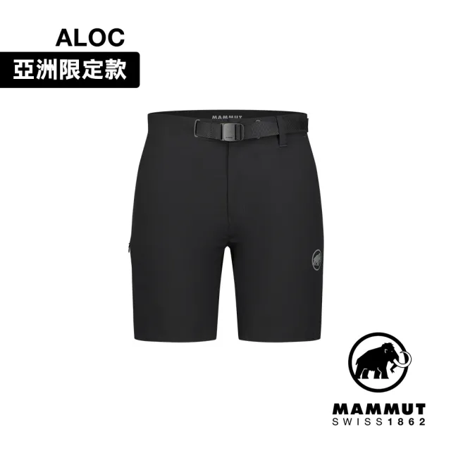 【Mammut 長毛象官方直營】Trekkers 3.0 Shorts AF W 健行防潑水短褲 黑色 女款 #1023-00483