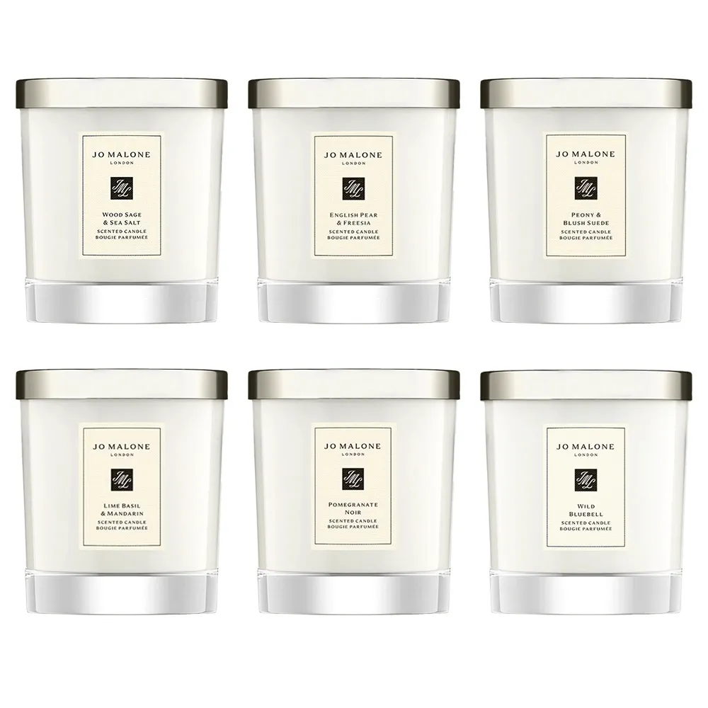 【Jo Malone】香氛工藝蠟燭200g+含禮盒(多款任選 國際航空版 鼠尾草/英國梨/牡丹/青檸羅勒/黑石榴)