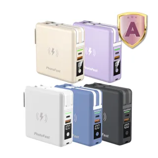 【Photofast】MutiCharge 10000mAh MagSafe無線充電+PD雙快充 五合一自帶線行動電源