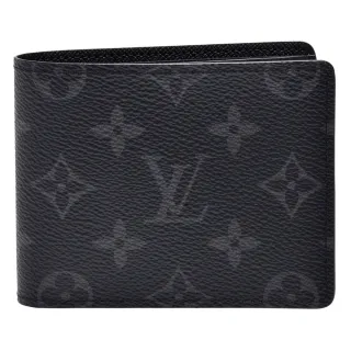 【Louis Vuitton 路易威登】LV M62545經典MARCO系列Eclipse帆布印花摺疊短夾