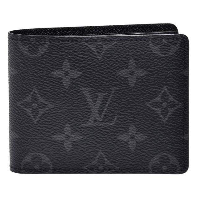 LV LOUIS VUITTON路易威登 M62545 經典 MARCO 系列 Eclipse 帆布印花摺疊短夾