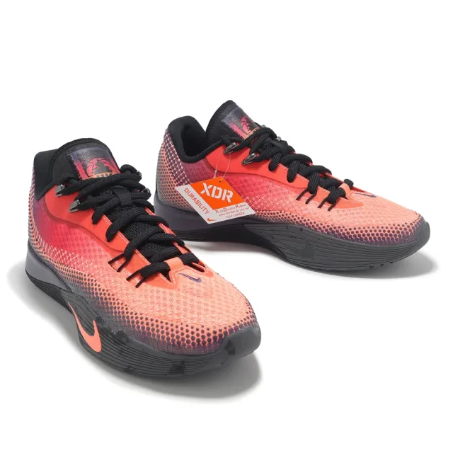 【NIKE 耐吉】籃球鞋 S.T. Flare EP 男鞋 黑 橘紅 氣焰 室外場 XDR(HF0232-600)