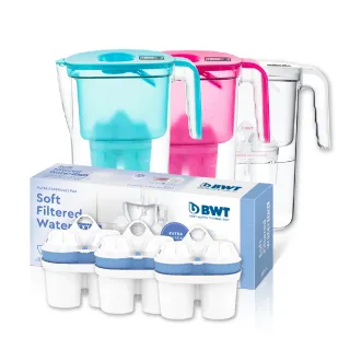 【BWT 德國倍世】2.6L VIDA樂樂濾水壺＋鎂離子1入＋超軟水3入(共1壺4芯)