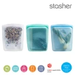 【美國Stasher】大長形多色可選｜矽膠密封保鮮食物袋(食物分裝、可冷凍微波舒肥、專利按壓即密封)