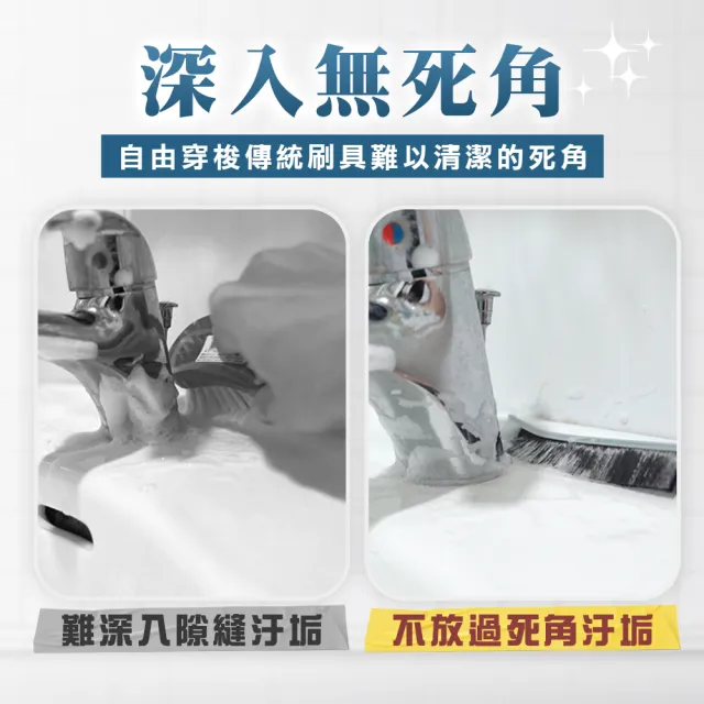 【大匠工具】窗戶清潔刷 5入 夾縫刷 多功能清潔刷 隙縫刷 清潔刷子 MGB230-F(長縫隙刷 凹槽縫隙刷)