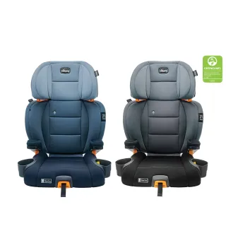 【Chicco 官方直營】KidFit Plus成長型安全汽座風尚版-吸濕排汗/環境友善 適用3-12歲(MOMO限定)