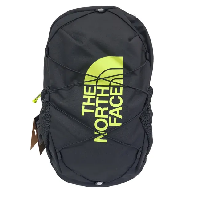 【The North Face】北面綠色LOGO/黑色 大童款舒適背負大容量運動休閒後背包