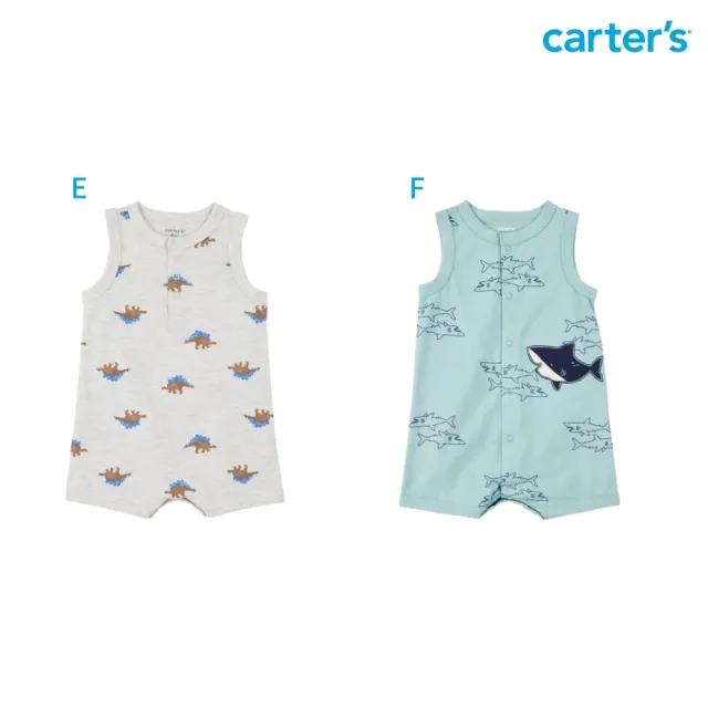【Carter’s】精選夏日男嬰兒短袖連身裝－多款任選(原廠公司貨 童裝 連身衣)
