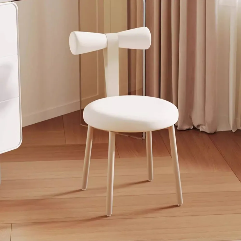 【大城小居】奶油風皮質梳妝凳 梳妝臺化妝椅(三色可選)