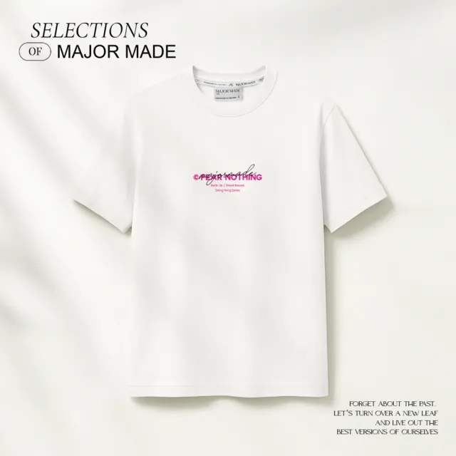 【MAJOR MADE】無所畏懼草寫刺繡厚磅短T(厚磅上衣/刺繡短T/短袖T恤)