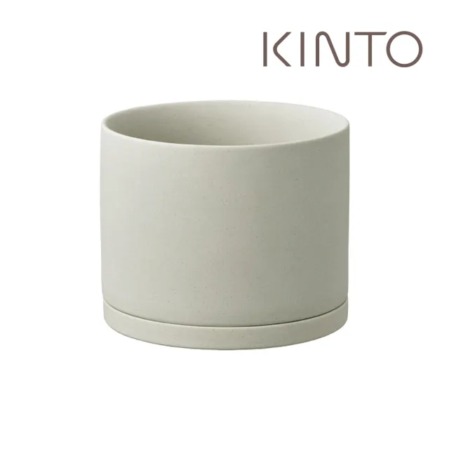【Kinto】PLANT POT 191 陶瓷花盆13.5cm-大地灰 2.0