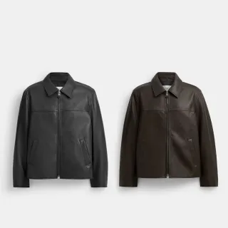 【COACH】蔻馳官方直營 皮革外套-兩色任選(CT723)