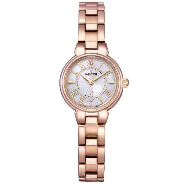 【CITIZEN 星辰】Wicca 公主系列 台灣限定 太陽能腕錶 石英錶23.5mm(KP2-167-15)
