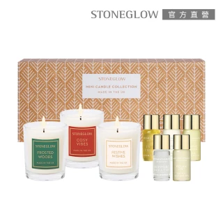 【STONEGLOW】節慶香氛蠟燭七夕禮盒組(香氛燭75gx3+沐浴油3mLx5+品牌提袋)