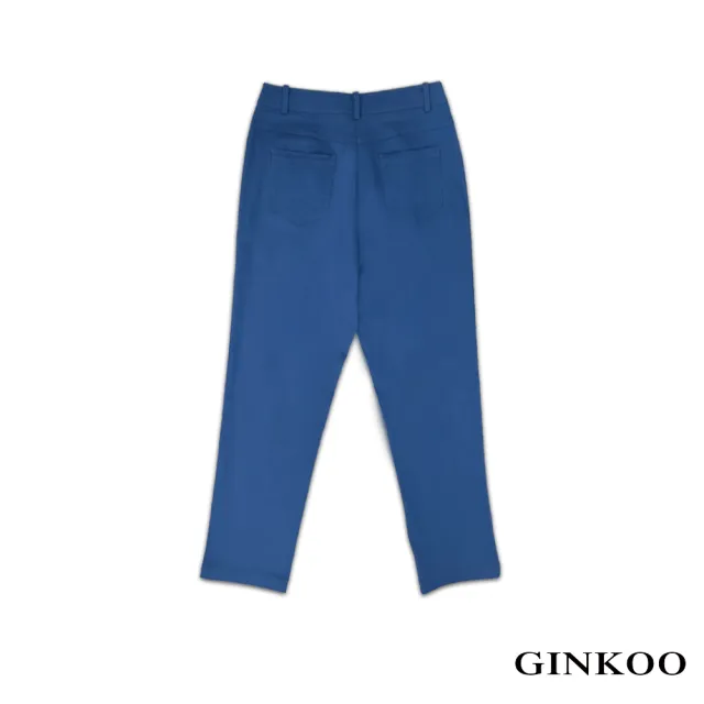 【GINKOO 俊克】簡約風合身窄褲