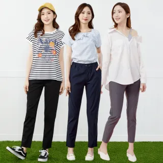 【betty’s 貝蒂思】網路獨賣★涼感輕量彈性休閒褲(任選)