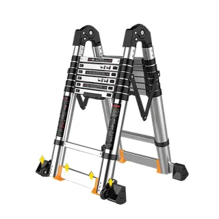 【DaoDi】鋁梯 多功能 鋁合金伸縮鋁梯(2.1m+2.1m 工作梯 人字梯 梯子 伸縮梯)