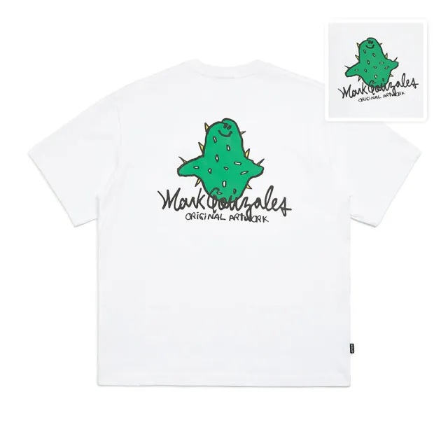 【Mark Gonzales】男女同款 仙人掌小天使T恤-白色